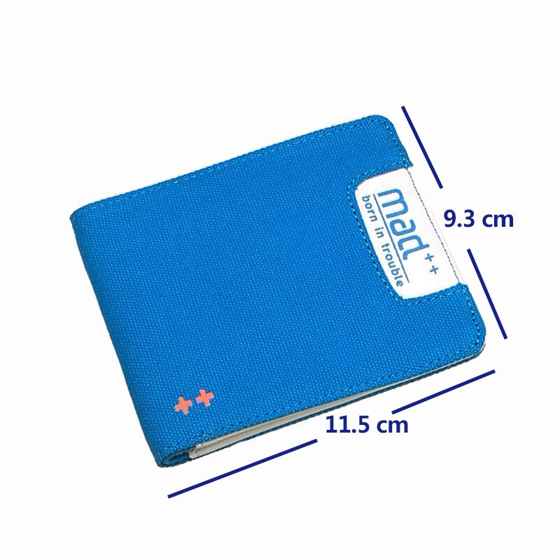 Dames heren unisex portemonnee handtas meisje jongen kort canvas munt id-sleuf casual student eenvoudig chique uniek: Default Title