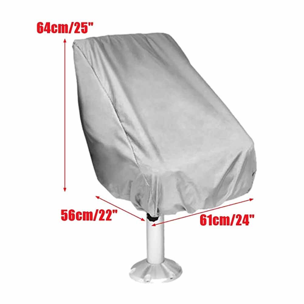 Chair Seat Cover Furniture Protection Boat Covers Outdoor Foldable Ship Fishing Dust Helmsman Captain Chair UV Resistant
