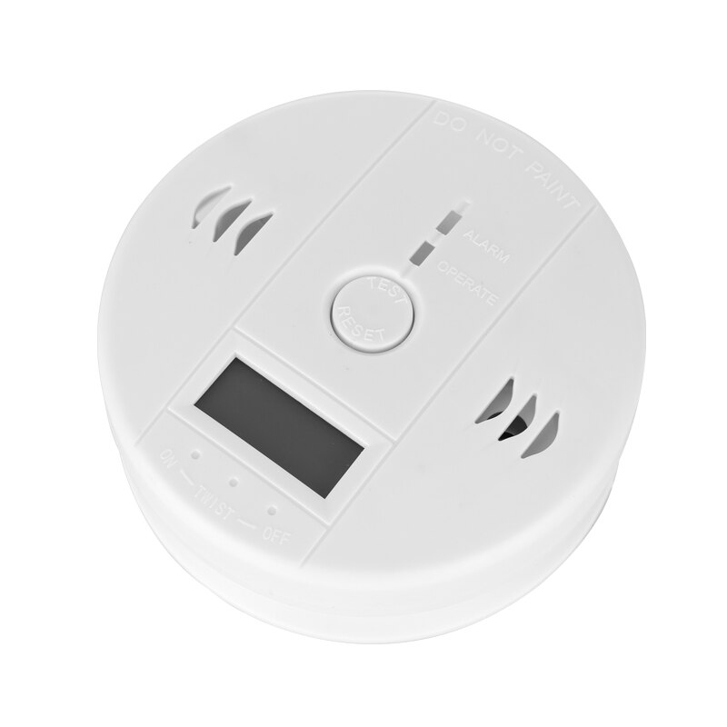 Lcd Co Sensor Alleen Werken Ingebouwde 85dB Sirene Geluid Onafhankelijke Koolmonoxide Vergiftiging Waarschuwing Alarm Detector Met En goedkeuring