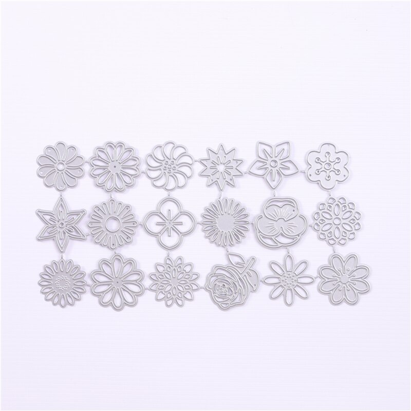 DiyArts 18pcs small flowers scrapbooking cut die metal cutting knife mold embossing folders craft Decor stencil Stencil Template