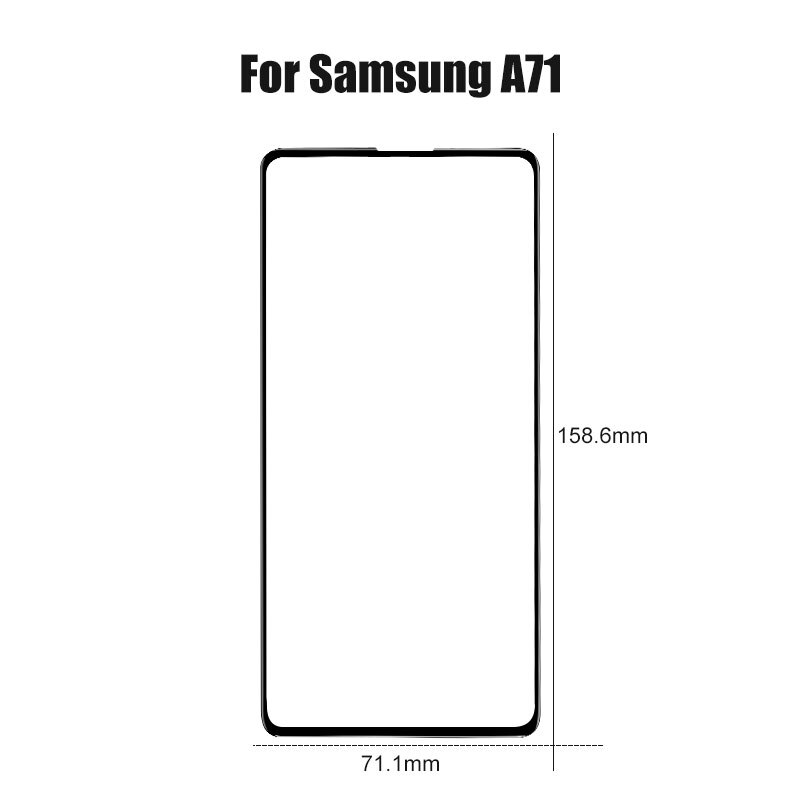 3Pcs Gehard Glas Voor Samsung Galaxy A10 A20 A30 A40 A50 A60 A70 A80 A90 Screen Protector Voor Samsung m10 M20 M30 M40 A51 A20E: For Samsung A71