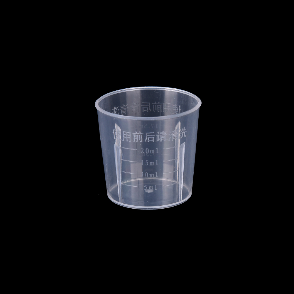 1/2 stück 20-1000ml Kunststoff Absolvierte Messbecher Flüssigkeit Container Epoxy Silikon Maker Transparent Mixer Tasse: Black