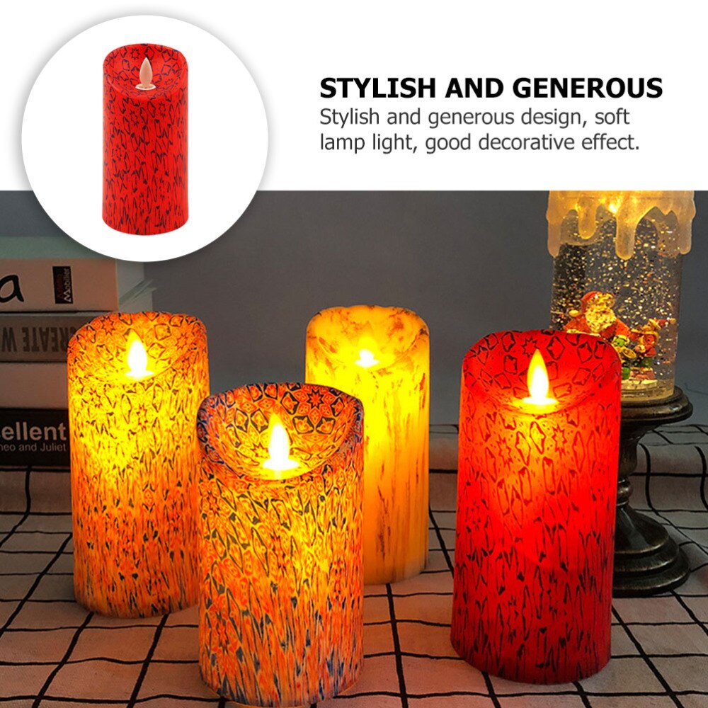 1Pc walentynki świeca elektroniczna romantyczne materiały ślubne bar scena dekoracje