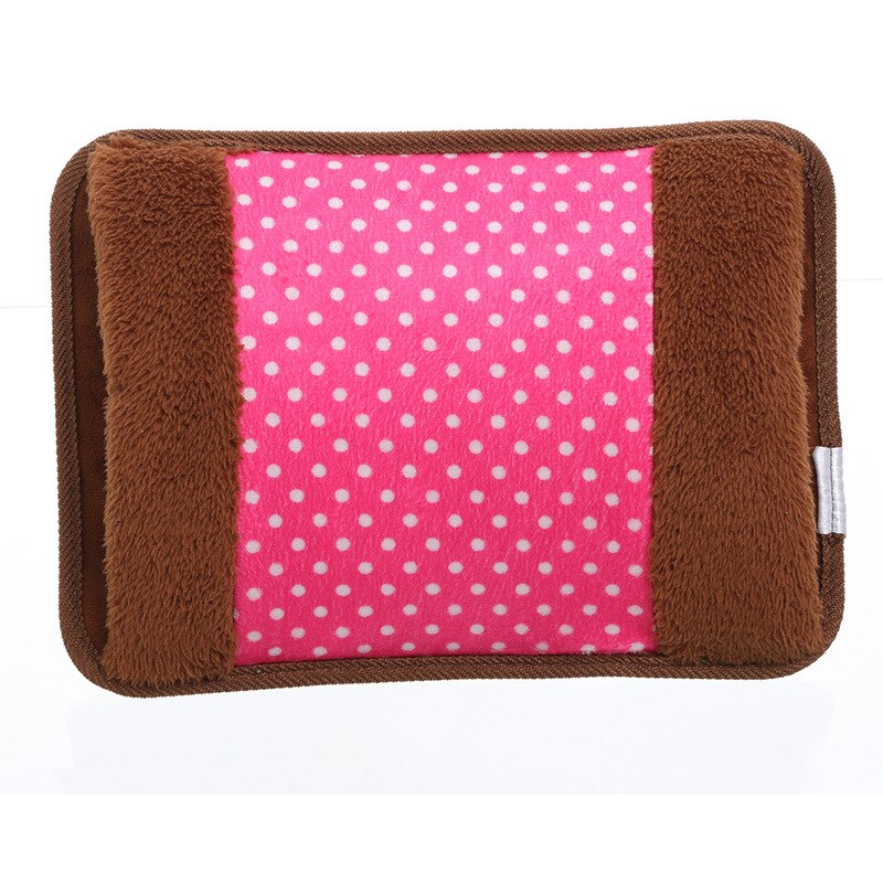 bolsa de agua bolsa agua calientamanos bolsa Enchufe de la UE Calentador de manos Paquete de calor Linda bolsa de agua eléctrica recargable Bolsa de agua reutilizable de pie: 18 Pink EU plug