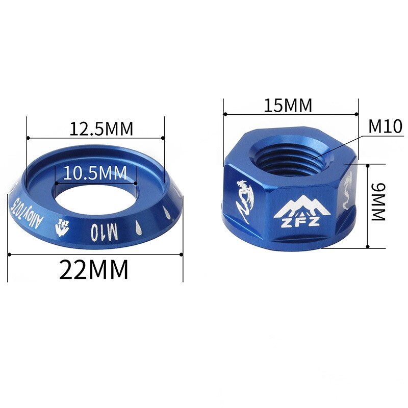 Fiets Bloem Drum Moer M8 Flens Voorwiel Achterwiel Schroef Cap 7075 Aluminium