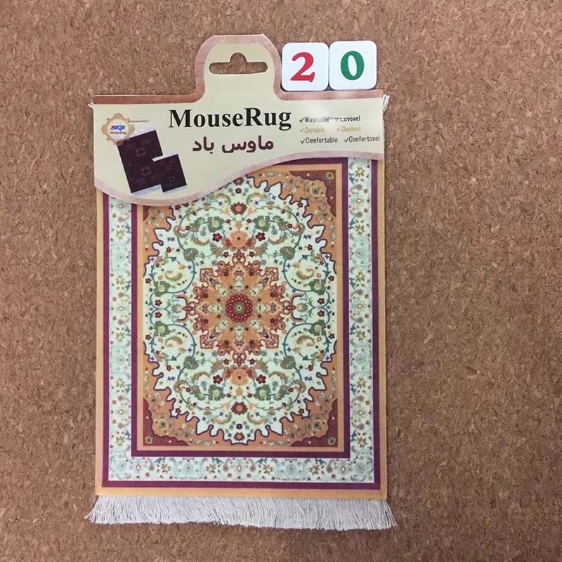 Persian Rug Mouse Pad For Desktop Coaster Carpets Computer Pad Small Carpet Mini Non-Slip Exquisite Table Mat Woven Mousepad Mat: PURPLE