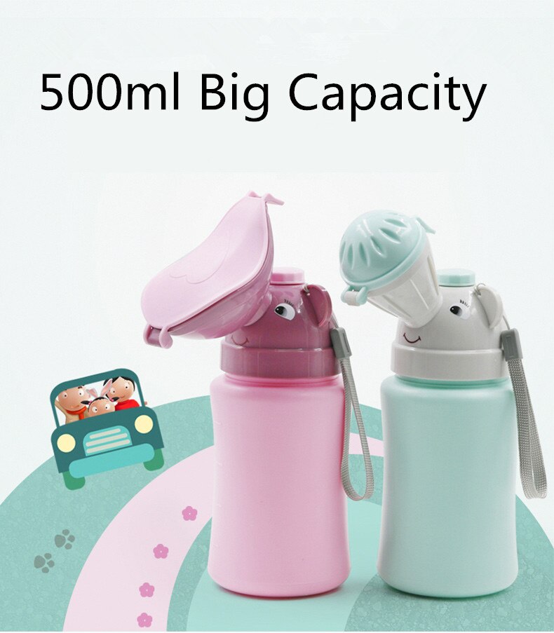 Kids Potje Draagbare Hygiëne Wc 500Ml Jongens Meisjes Pot Outdoor Auto Reizen Anti-Lekkage Potje Kids Draagbare Urinoir voor Kinderen