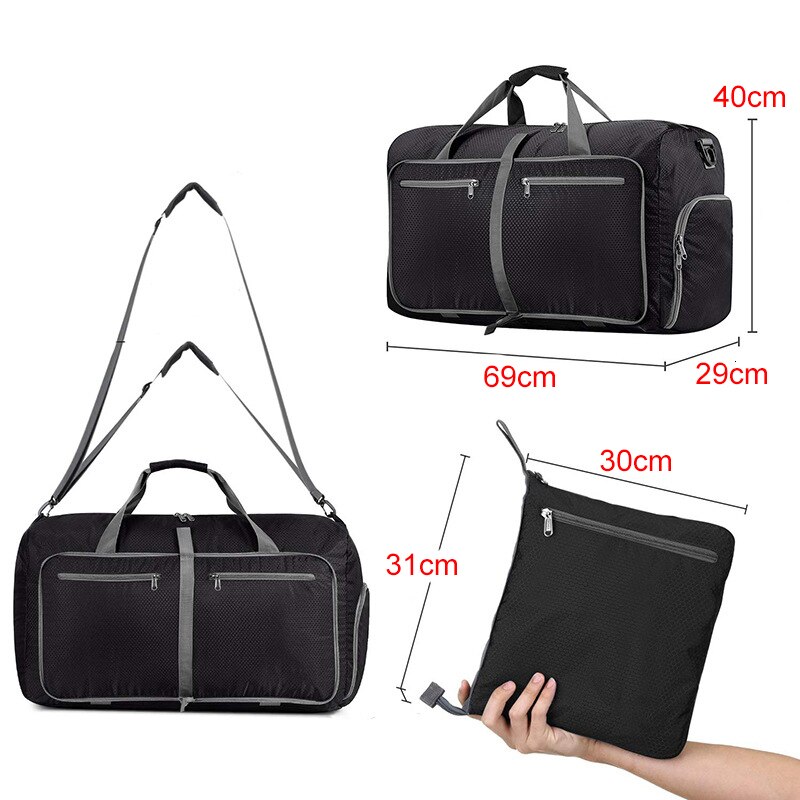 MARKROYAL Travel Bags 80L Weekender Duffle Bag For Women&Men Waterproof Shoe Pocket Shoulder Messenger Foldable Bag