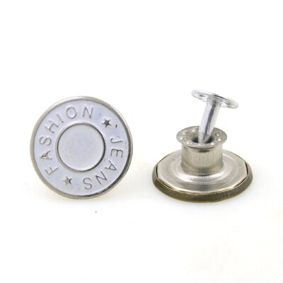 Komen 10 Sets/partij 17Mm Brons Mode Metalen Jeans Knop Schacht Knop Voor Kledingstuk Broek Naaien Kleding Accseeories Handgemaakte: NO 076