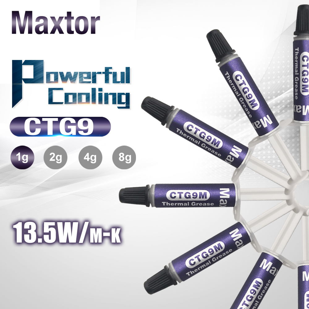 Maxtor-disipador térmico de pasta térmica CTG9 13,5 w/m-k, compuesto de alto rendimiento, grasa conductora, para CPU, GPU, Chipset, refrigeración de notebook