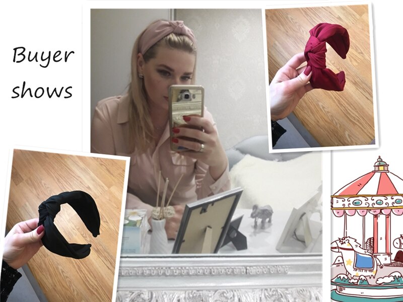 Solid Color Cloth Headband Cross Hair Band for Women Wide Plastic Hair Hoop Lady Turban Bezel Hair Bands Girls Hair Accessories
