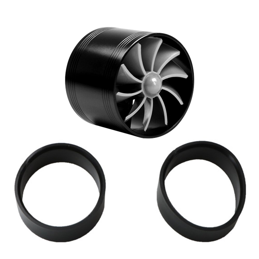 65-75mm Universal- Single Kompressor Turbine Turbo Fan Luftfilter Aufnahme Gas Treibstoff Sparer Fan Auto Kompressor: Schwarz