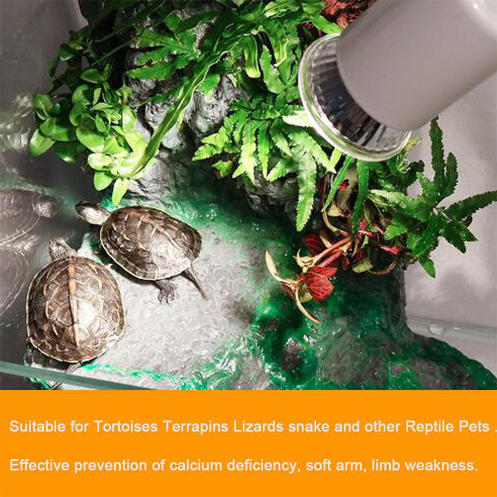 UVB 3.0 Reptile Lamp Bulb Turtle Basking UV Light Bulbs Heating Lamp Amphibians Lizards Temperature
