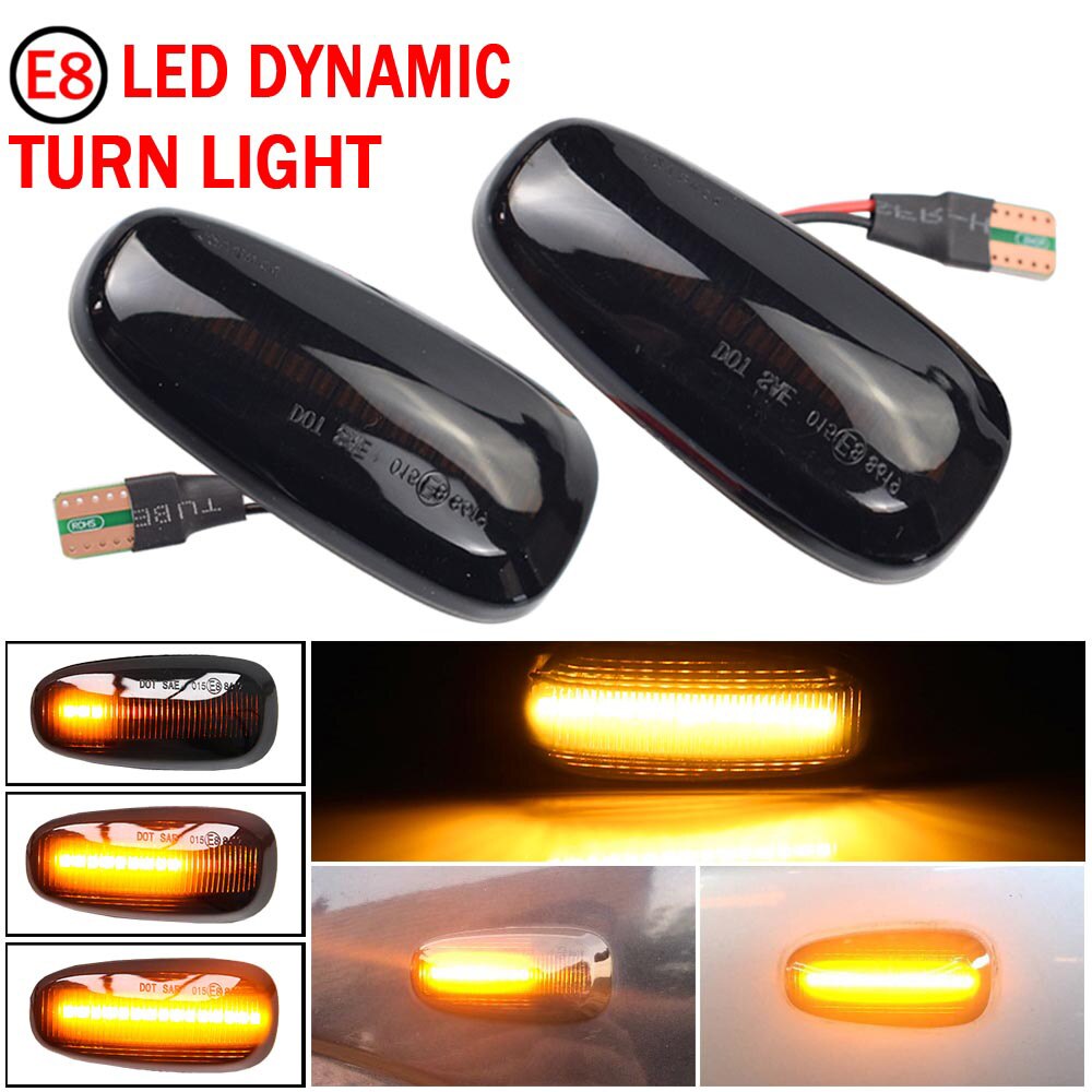For opel zafira  a 1999-2005 astra  g 1998 led dynaaminen sivumerkki suuntavilkkujen peräkkäinen vilkku