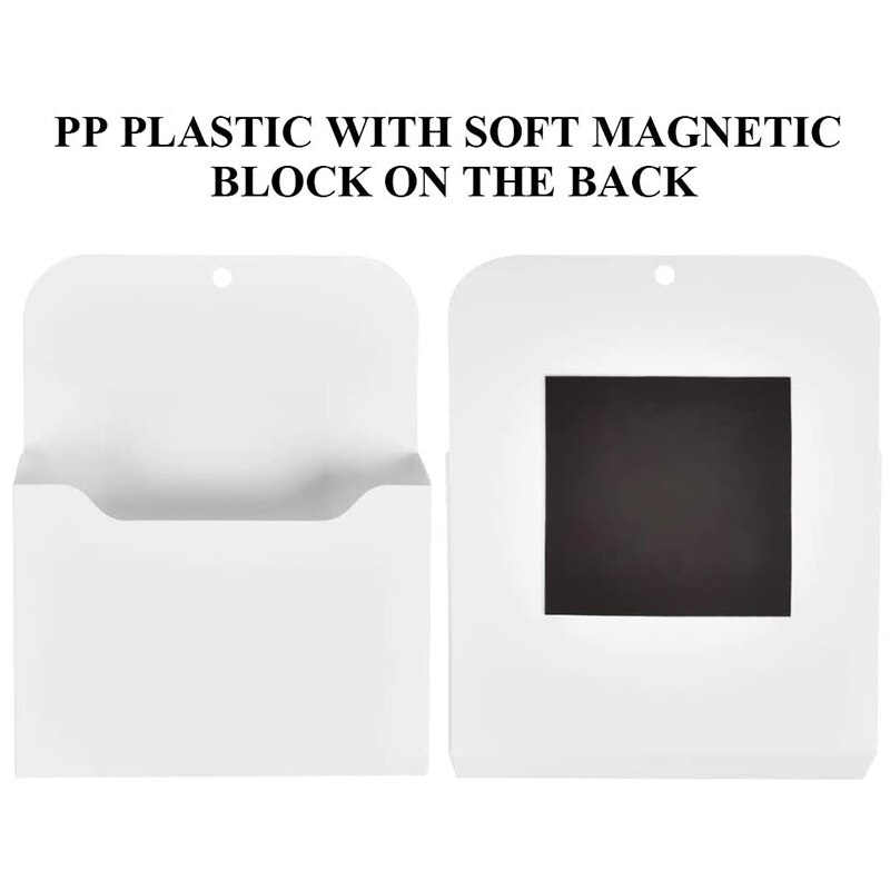 4 Pack netic File Holder,Office Supplies Wall-Mounted File Organizer, for Planners,Letter, Office, Locker (L,M,S,XS)