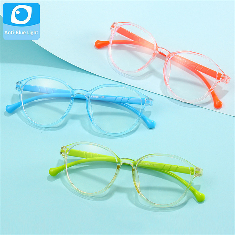 Børn briller børn anti blå lys nuancer barn vintage briller runde piger drenge briller gafas oculos