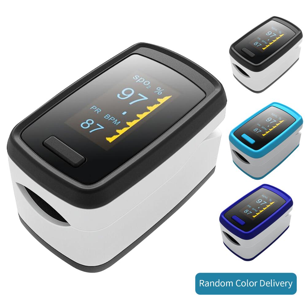 Blood Oxygen Finger Pulse Digital Fingertip Oximeter Oxygen Saturation Meter Finger Monitor Portable Oximetro
