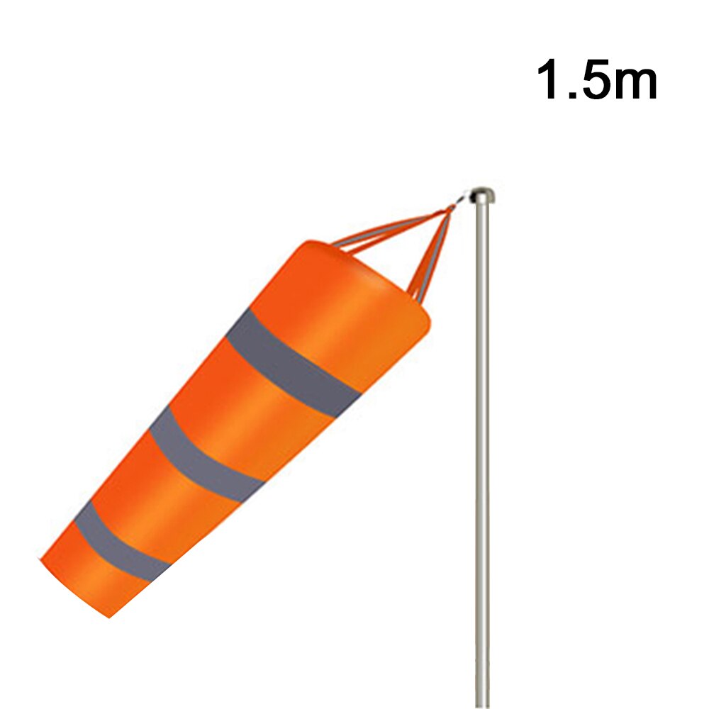 80/100/150cm reflekterende bælte vindsok udendørs rip-stop vindsok taske på ветроуказатель: 1.5m