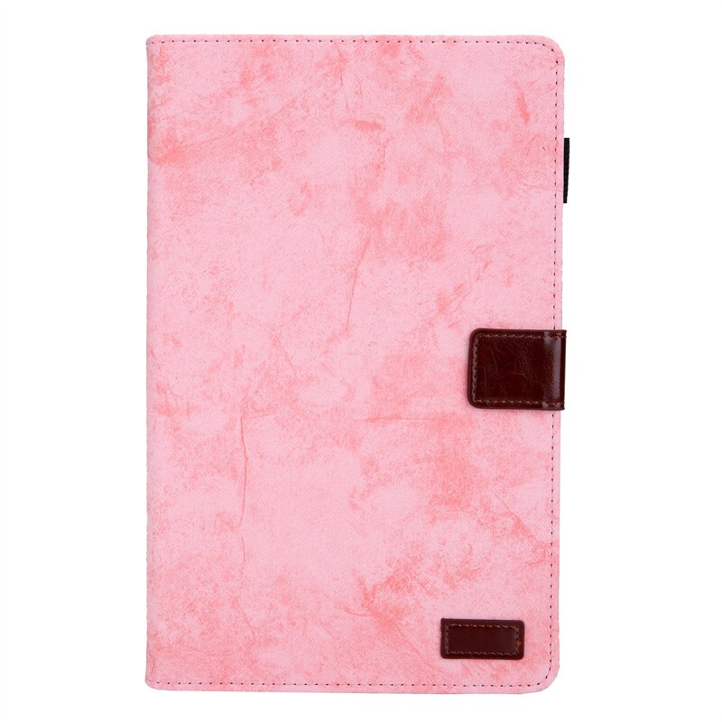 For Galaxy Tab A8 A 8 Case For Samsung Galaxy Tab A8 10.5'' SM-X205 SM-X200 Cover Stand Business Tablet Shell + Stylus: Pink