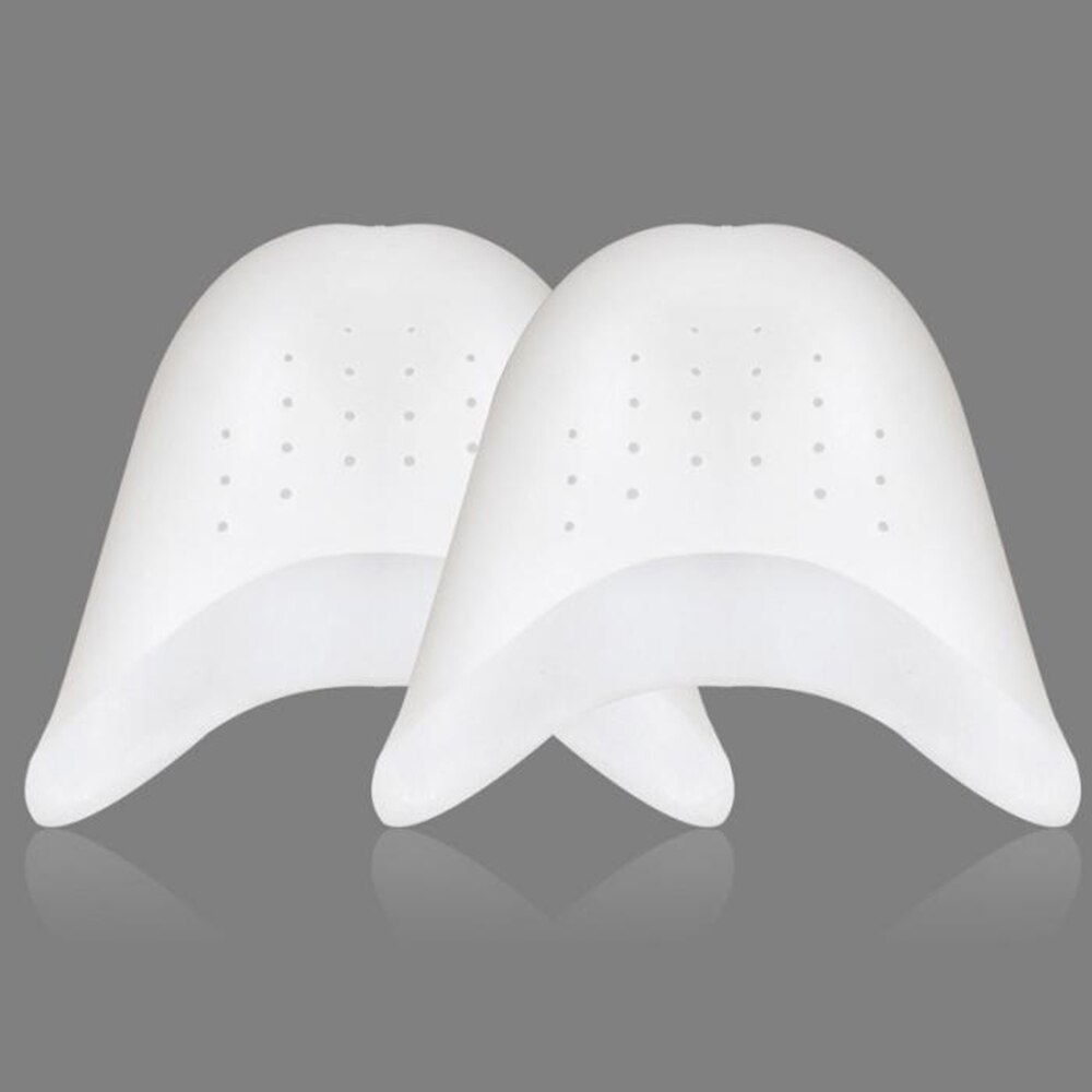 Almohadillas de Gel de silicona para Punta de baile, para Ballet, baile, Protector de punta de pie con Agujero de respiración, transpirable, absorción de impacto, 1 par