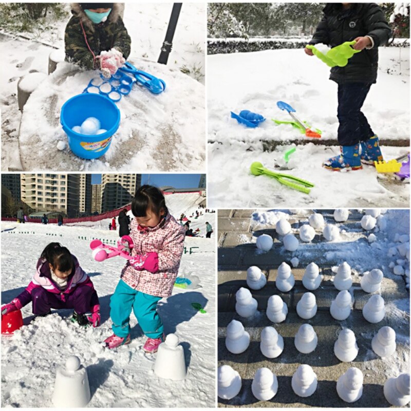 SchöNe Ebene Ente FußBall Schneeball Clip Hersteller freundlicher draussen Winter Schnee Sand bilden Werkzeug Kreative Lustige Sport Für freundlicher