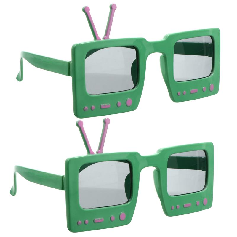 2Pcs Funny Birthday Party Glasses Frames Eyeglasses Photo Props