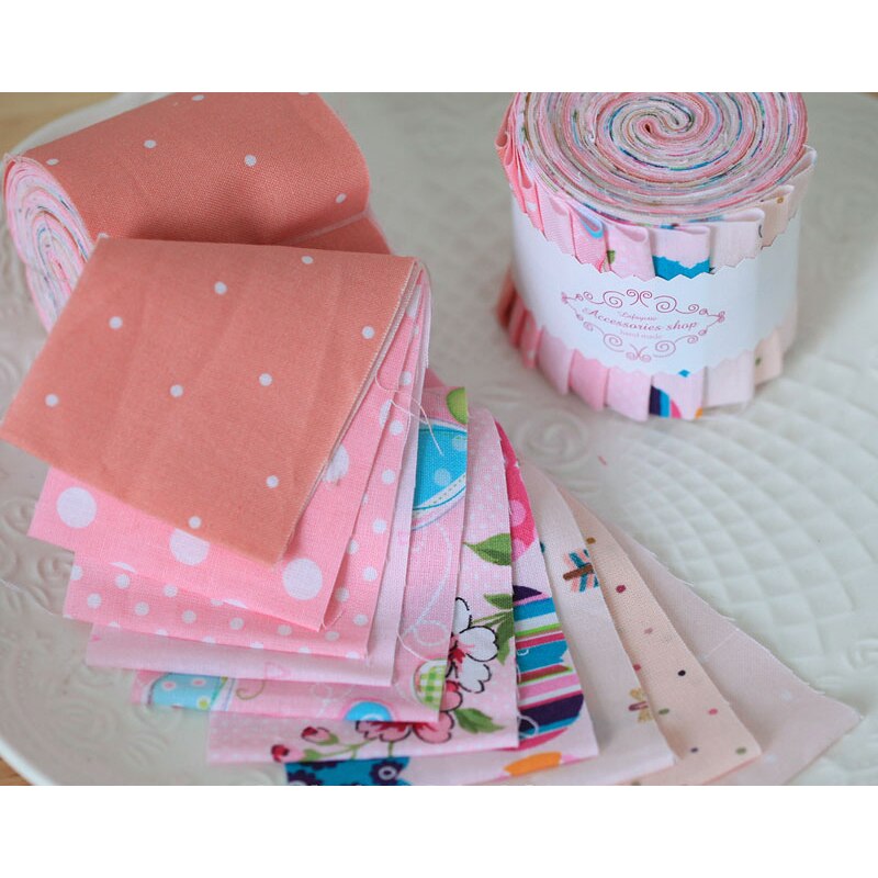 Dailylike Katoen Stof Jelly Roll Strips Jelly Roll Stof Strip Quilten Stof Jelly Roll Patchwork Doek Stof 10Pcs/roll: DGJ-10
