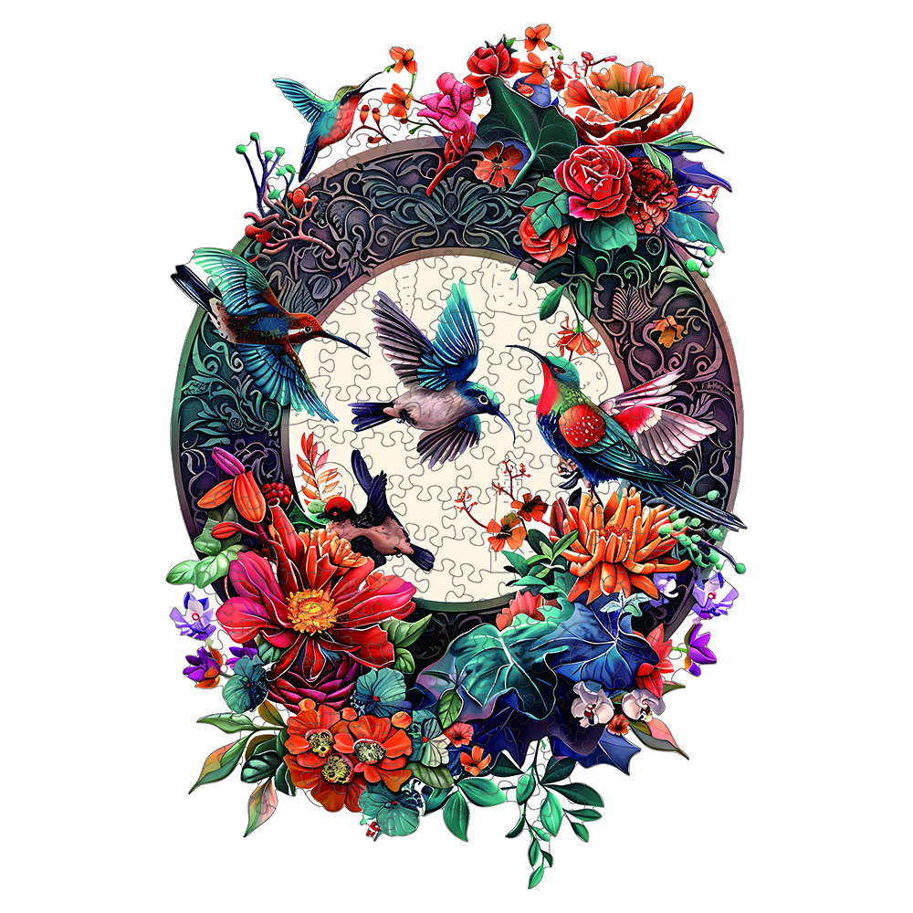 Birds Wooden Puzzle, Uniquely Irregular Animal Shaped Jigsaw Puzzles, Perfect Birthday For Lover And Friends