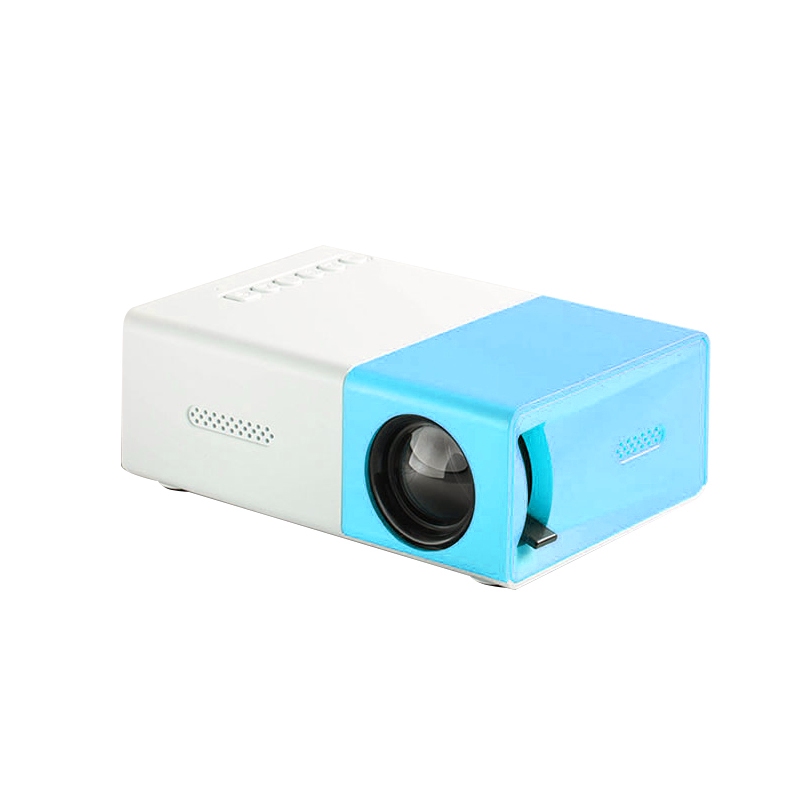YG300 Mini LED Projector Yg300 Upgraded Version 1000 Lumen 320x240P HDMI-compatible USB Audio Home Media Player Beamer: Color3 / EU Plug