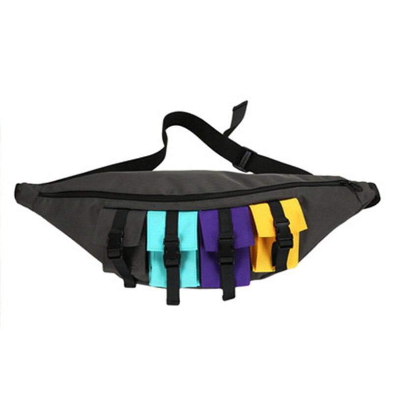 Riñonera impermeable de gran capacidad para hombre y mujer, bolso de pecho, estilo urbano, Hip Hop, plátano, para viajes al aire libre