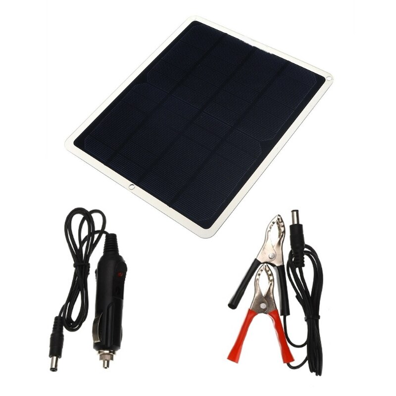 Protable Car Solar Panel Charger Kit Outdoor Emergency Electric Board for Car K3KA