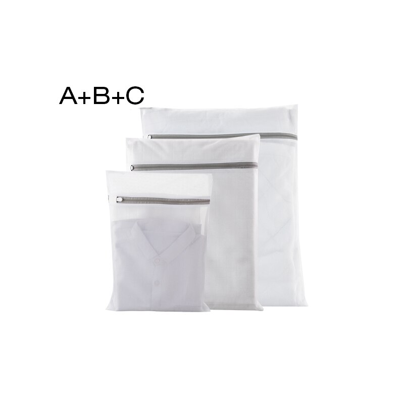 Sacs à linge en maille pour Machine à laver, filet de rangement pour vêtements de voyage, sac à fermeture éclair pour bas de soutien-gorge et sous-vêtements: set of 3
