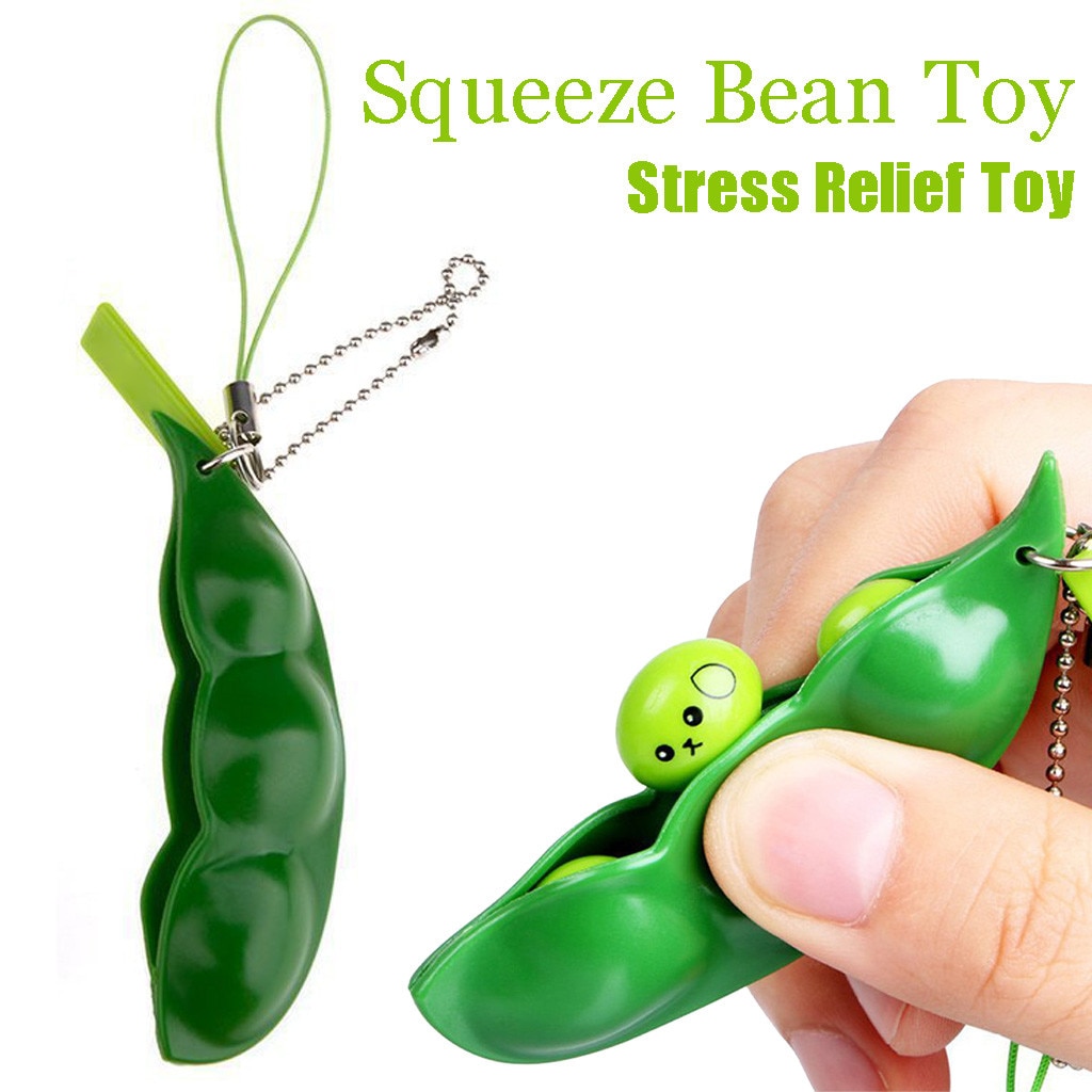 Squeeze Bean Stress Relief Zappeln Bn Spielzeug Keychain Verbessern Fokus Spielzeug Kreative Prise Spielzeug Heilung Depression Spielzeug Lustige Kinder