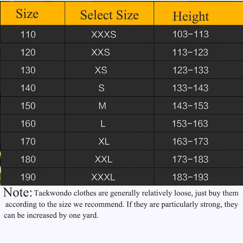 WM16 Corea bordado Taekwondo uniforme de algodón Taekwondo kárate yudo Taekwondo Dobok ropa niños ropa adulto Unisex de manga larga