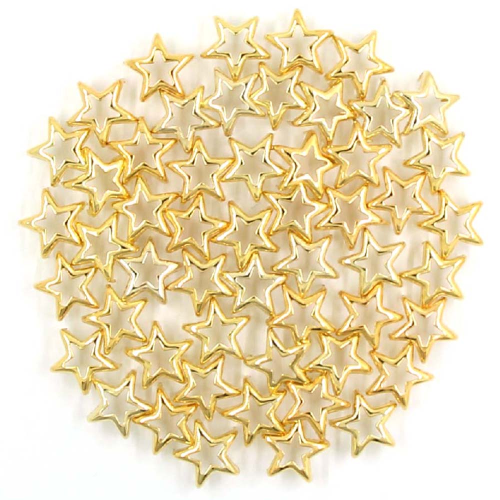 100Stck Stern bilden Gold Krallen Nieten Metall Hohl Nieten Für Punk Leder Spikes Für Kleidung Zubehör Für Taschen DIY leathercraft