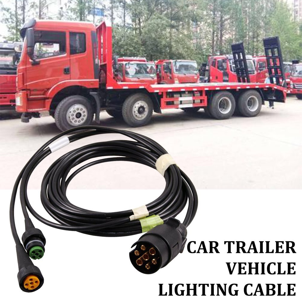 7-Core 4M Lighting Cable Set For Automotive Trailer Vehicle Lighting Cable Car Modification Accessories