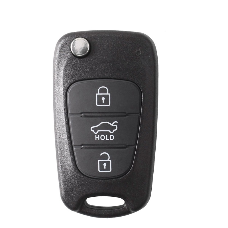 3 Buttons Flip Folding Remote Key Shell Case for Hyundai I20 I30 I35 IX20 IX35