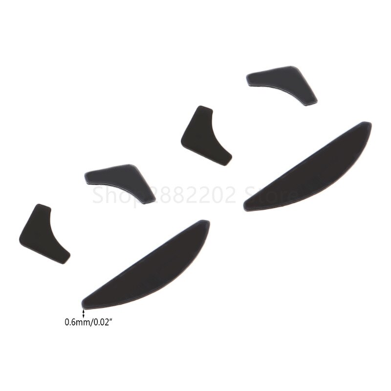 2 Sets 0.6mm Mouse Feet Skates Mouse Pads for Razer DeathAdder Mouse Skates