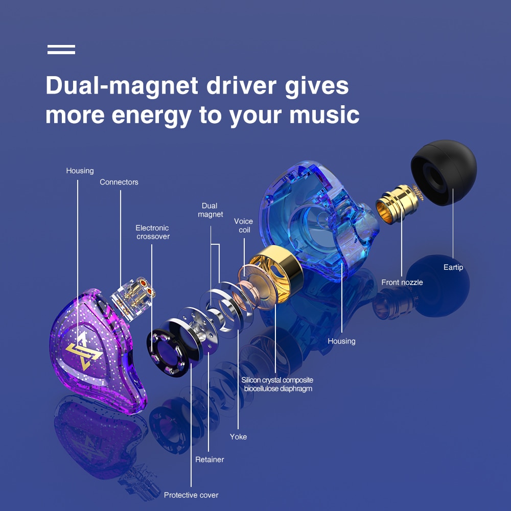 QKZ AK6 MAX miedziany sterownik słuchawki cześć-fi muzyk wymienny kabel przewodowe słuchawki z mikrofonem zestaw słuchawkowy stereofoniczny Gamer fone