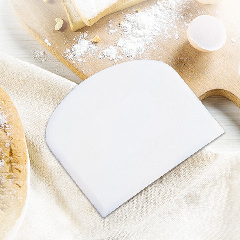Dough Scraper Flexible Dough Cutter for Bread Dough Cake Dough Bowl Scraper Dough Cutter Plastic Pastry Chopper