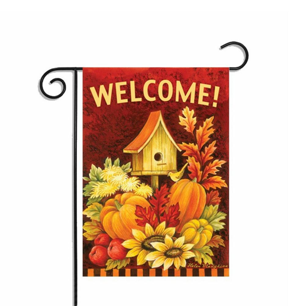 Garden Flags Double Sided Outdoor Fall Camper Primitive Decorative Lawn Yard Flags Decorations Garden Flags Banner: 2