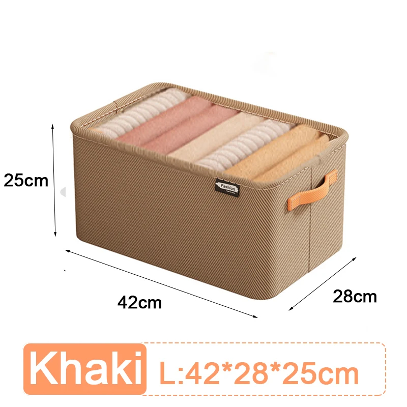 Armarios organizador de ropa, pantalones de gran capacidad, caja de almacenamiento para pantalones vaqueros, cajones de armario, ropa interior, calcetines, camiseta, organizador de guardarropa: Amarillo claro