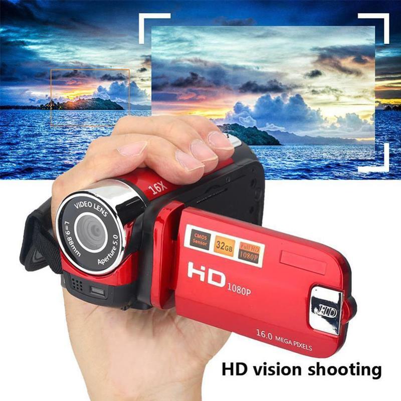 1080P Digital Camera Video Recorder Camera with LCD Screen Built In Microphone DV Camcorder with 16X Zoom Function