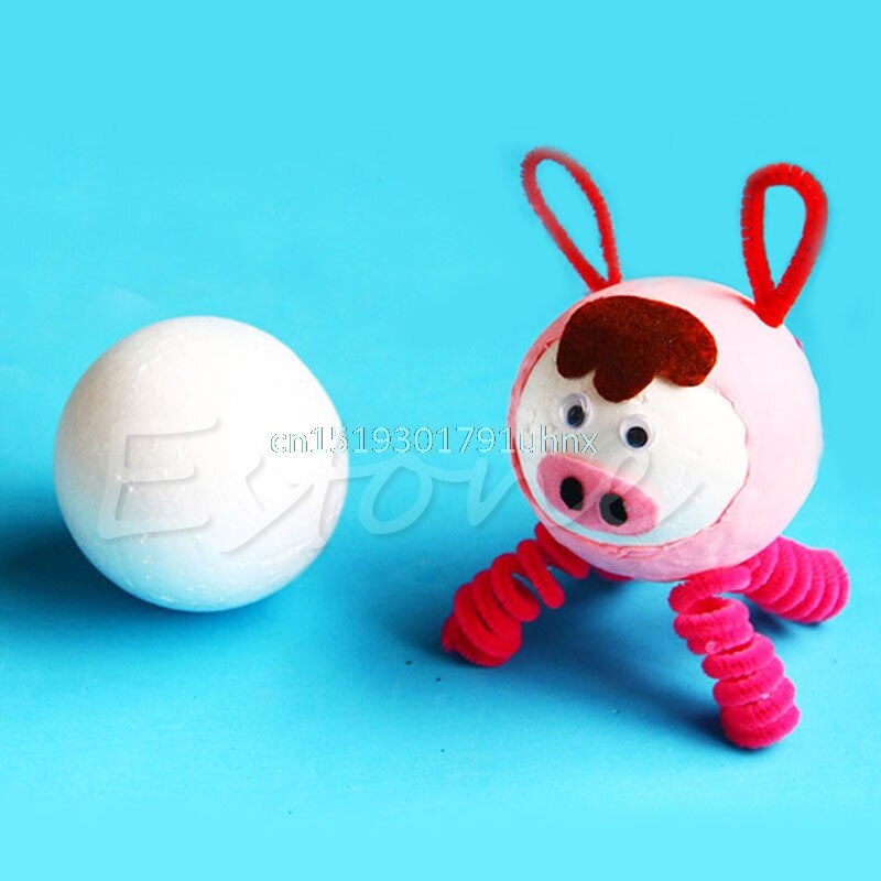1 pc 60mm/80mm Modelling Polystyrene Styrofoam Foam Ball DIY Decor #1