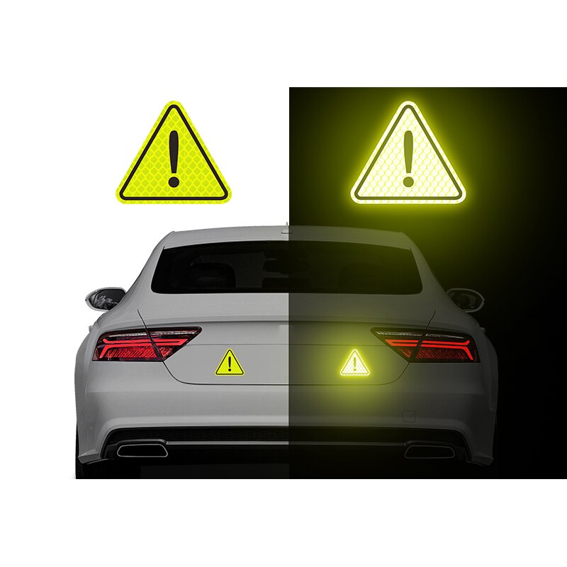 Night reflector Collision avoidance warning Glow stick Triangle sign For car motorcycle bicycle Children's backpack pram