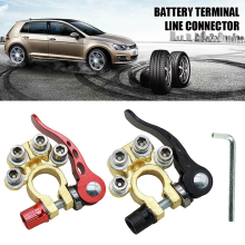 1 Pair Quick Disconnect Auto Cables Connectors Car Battery Bornes Main Cable Post Clamp Terminal Screw Connection For Car Truck