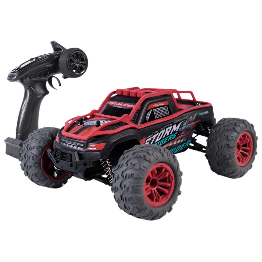 Bigfoot – camion radiocommandé pour enfants, 36 km/h, 4x4, étanche, télécommandé, hors route, pour garçons: Red Style 2