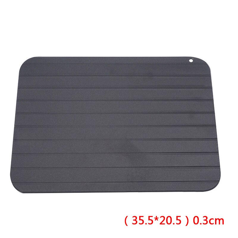 Kitchen Defrosting Trays Fast Defrost Tray Thaw Frozen Food Fresh Meat Steak Fish Quick Defrosting Plate Board cooking Gadgets: 35.5x20.5x0.3cm