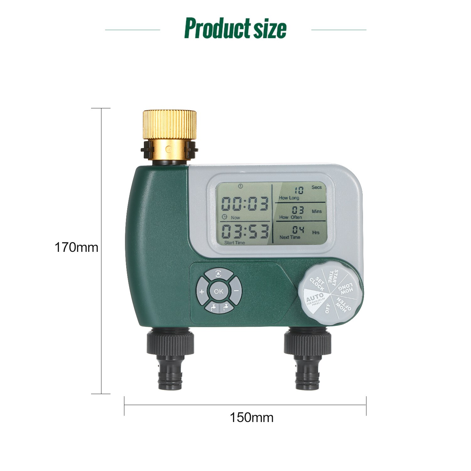 Garden Automatic Water Timer Irrigation Controller System Sprinkler Controller Programmable Valve Hose Faucet Watering Timer