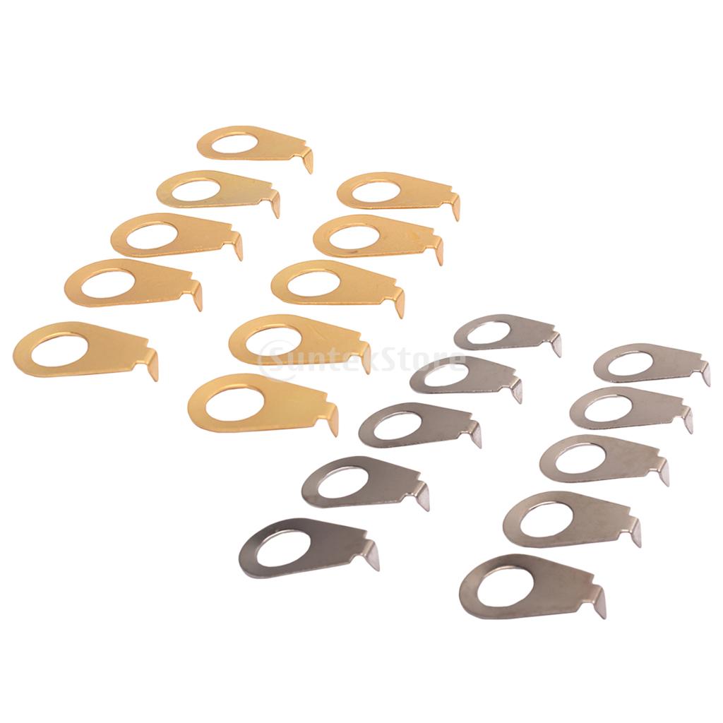 10Pcs Metal Guitar Knobs Pointer Plate Knob Position Indicator For Guitar Bass Parts Accessories 22X14X5mm Guitar Speed Bell